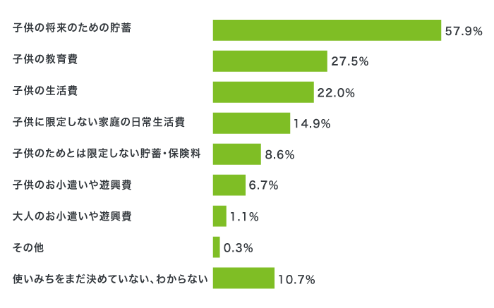 児童手当の資金使途